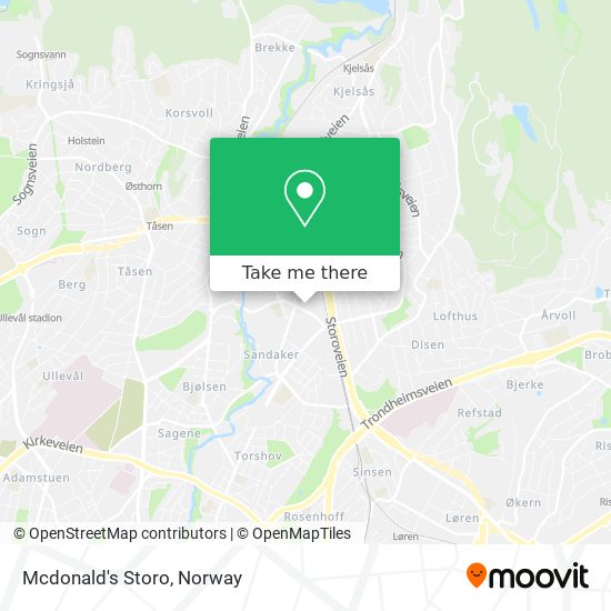 Mcdonald's Storo map