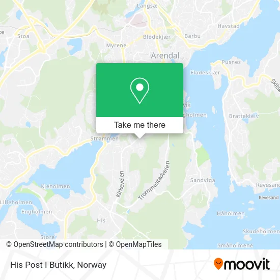 His Post I Butikk map