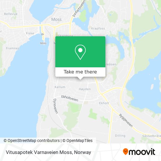 Vitusapotek Varnaveien Moss map