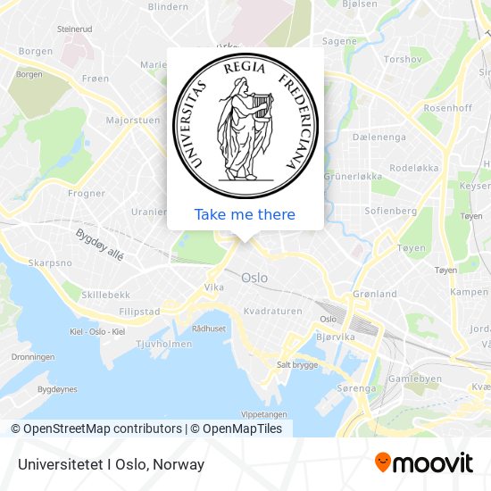 Universitetet I Oslo map