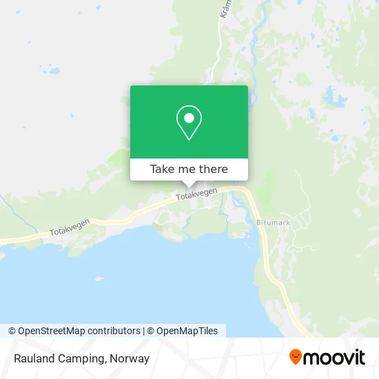 Rauland Camping map