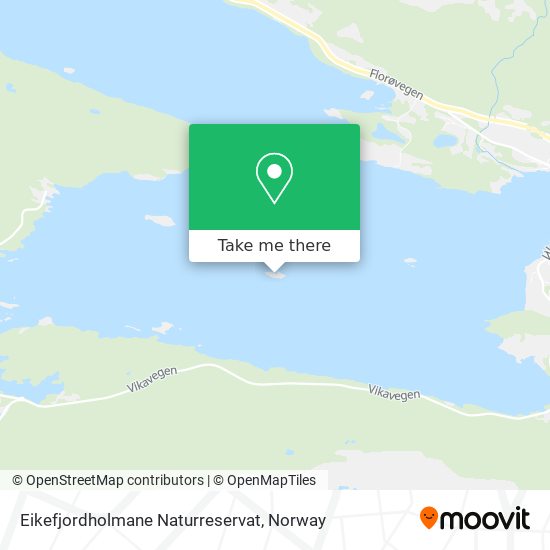Eikefjordholmane Naturreservat map