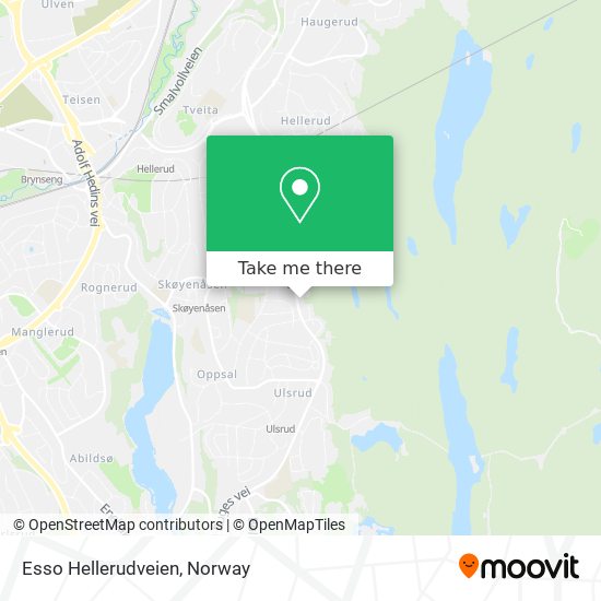 Esso Hellerudveien map