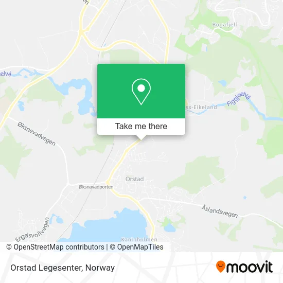 Orstad Legesenter map
