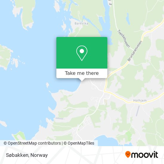 Søbakken map