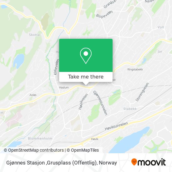 Gjønnes Stasjon ,Grusplass (Offentlig) map