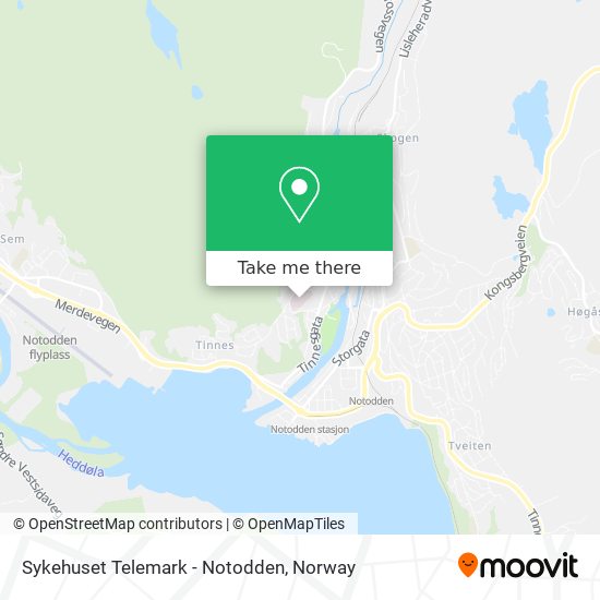 Sykehuset Telemark - Notodden map