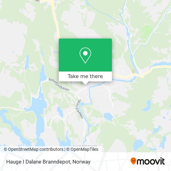 Hauge I Dalane Branndepot map