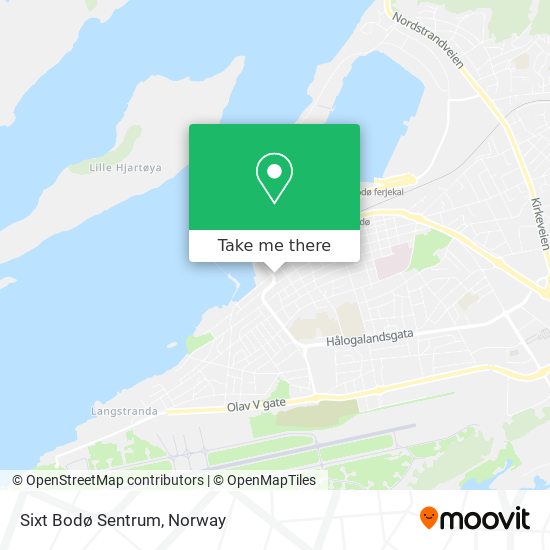 Sixt Bodø Sentrum map