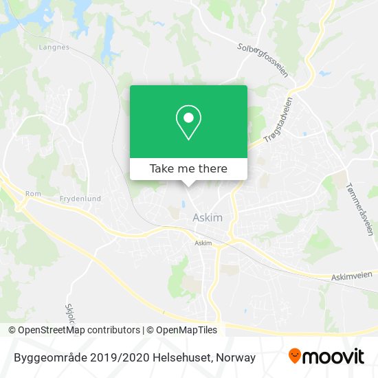 Byggeområde 2019 / 2020 Helsehuset map