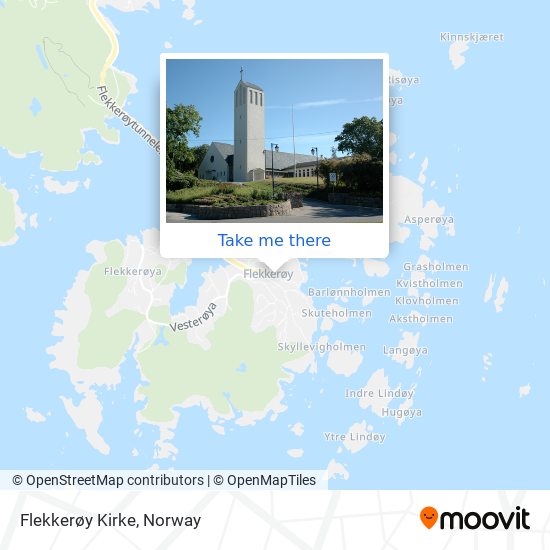 Flekkerøy Kirke map