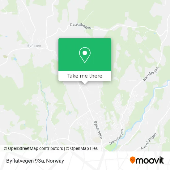 Byflatvegen 93a map