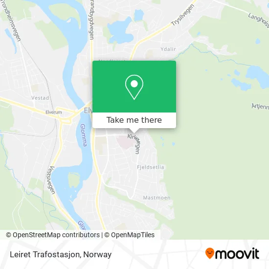 Leiret Trafostasjon map