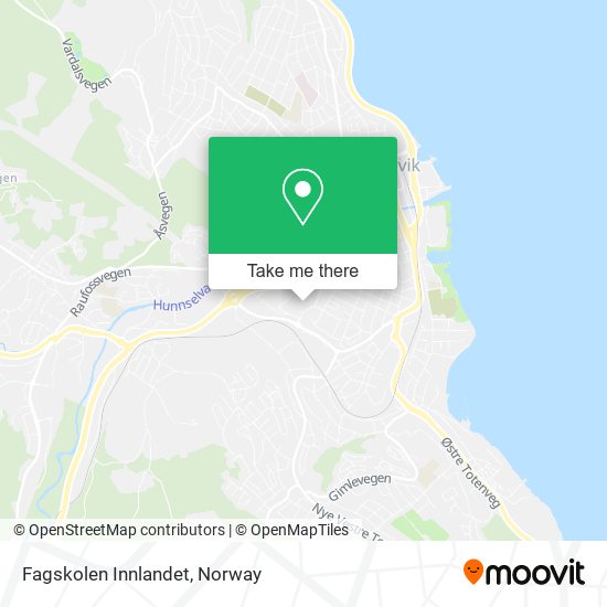 Fagskolen Innlandet map