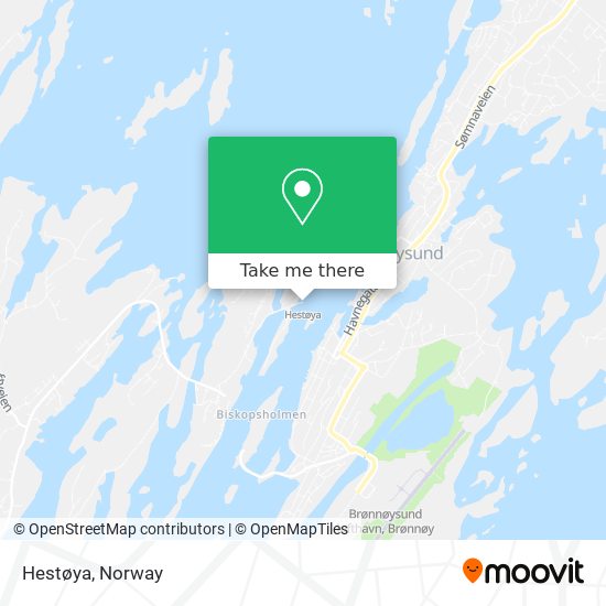 Hestøya map