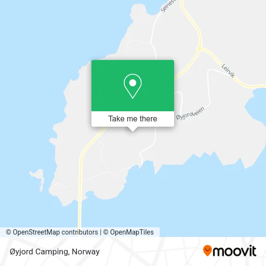 Øyjord Camping map