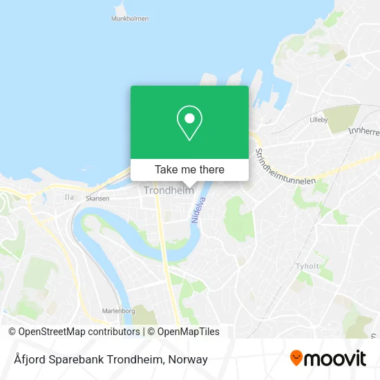 Åfjord Sparebank Trondheim map