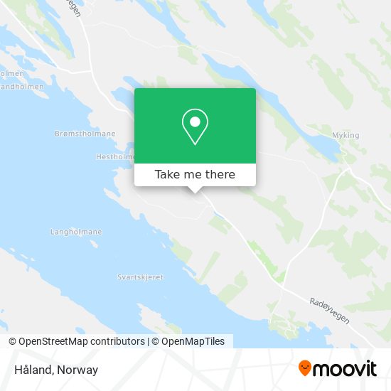 Håland map