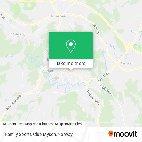 Family Sports Club Mysen map