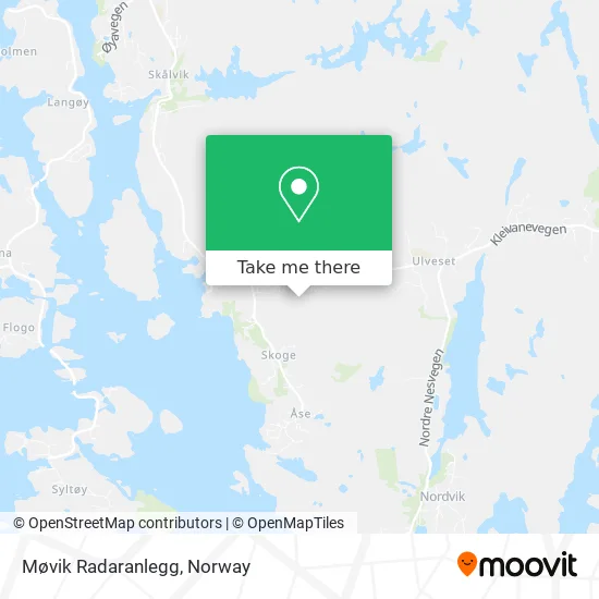 Møvik Radaranlegg map