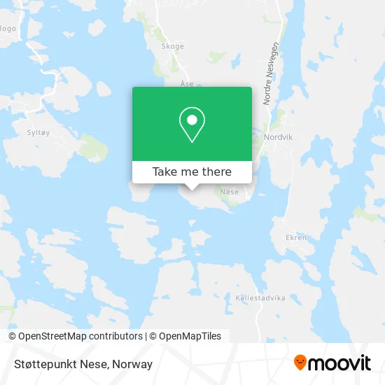 Støttepunkt Nese map