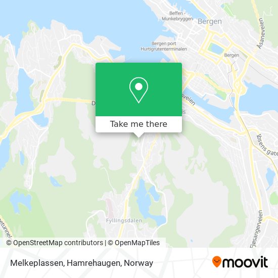 Melkeplassen, Hamrehaugen map