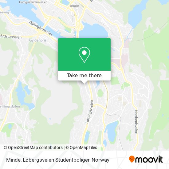 Minde, Løbergsveien Studentboliger map