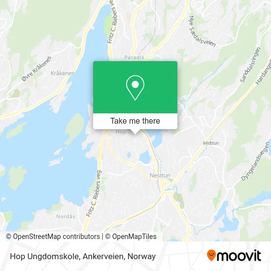 Hop Ungdomskole, Ankerveien map