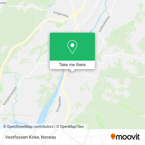 Vestfossen Kirke map