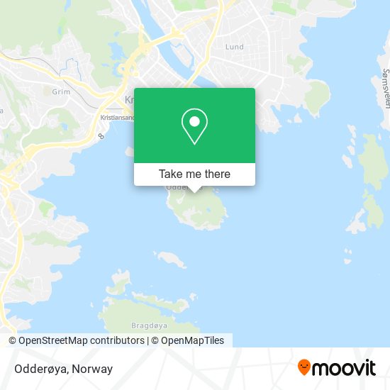 Odderøya map