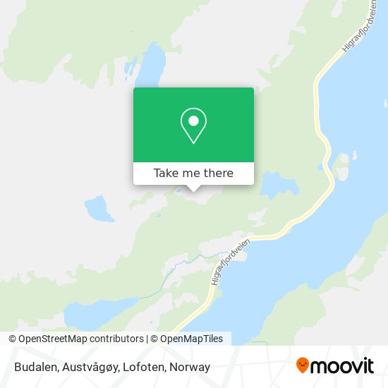 Budalen, Austvågøy, Lofoten map