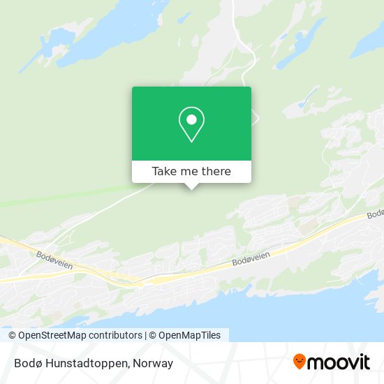 Bodø Hunstadtoppen map