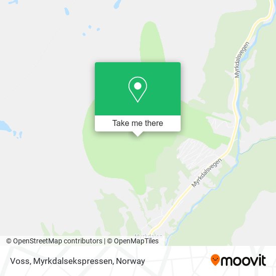 Voss, Myrkdalsekspressen map