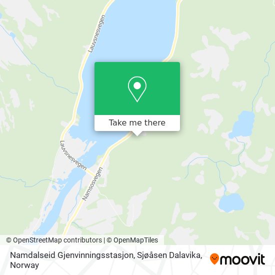 Namdalseid Gjenvinningsstasjon, Sjøåsen Dalavika map