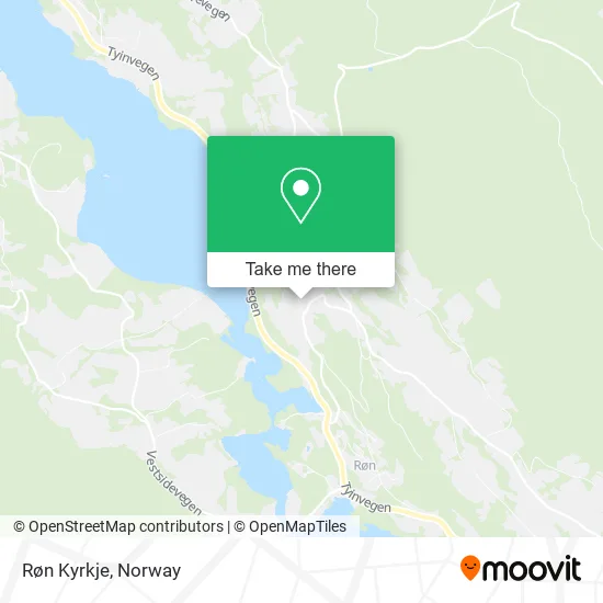 Røn Kyrkje map
