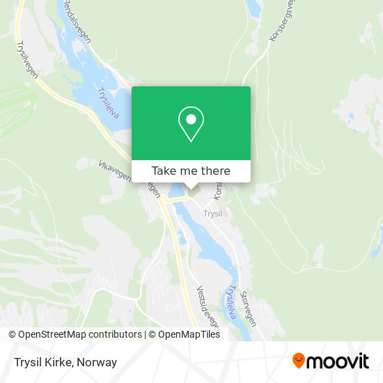 Trysil Kirke map