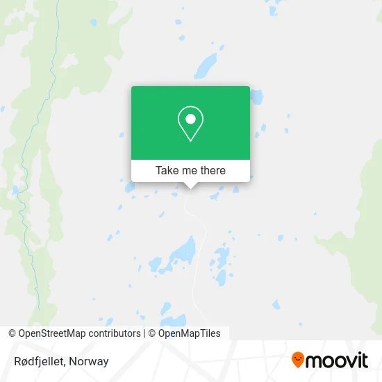Rødfjellet map