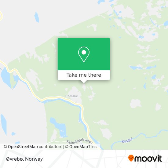 Øvrebø map