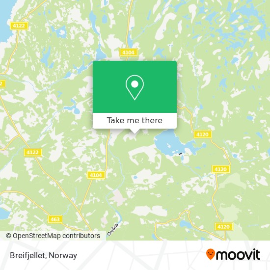 Breifjellet map