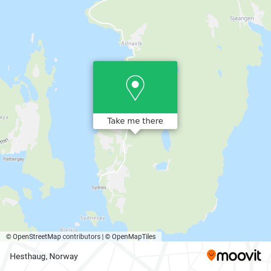 Hesthaug map