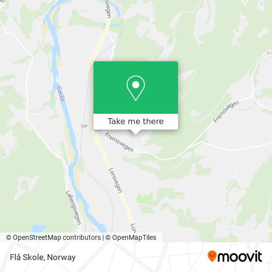 Flå Skole map