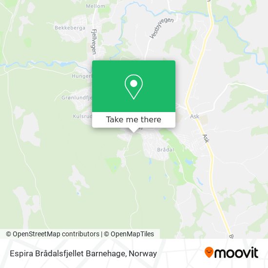 Espira Brådalsfjellet Barnehage map