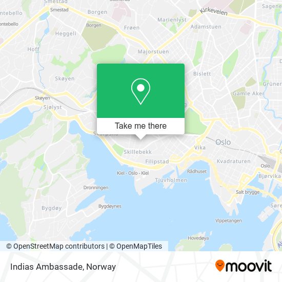 Indias Ambassade map