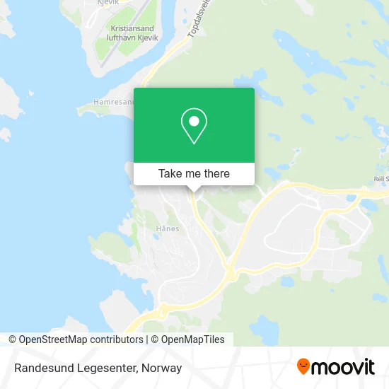 Randesund Legesenter map