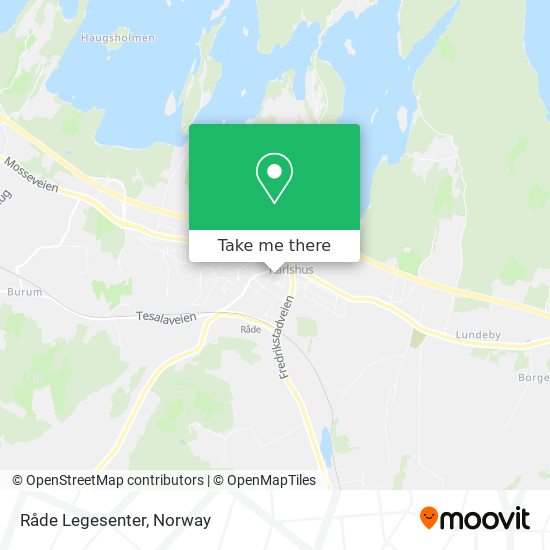 Råde Legesenter map