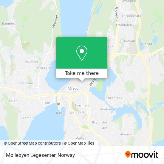 Møllebyen Legesenter map