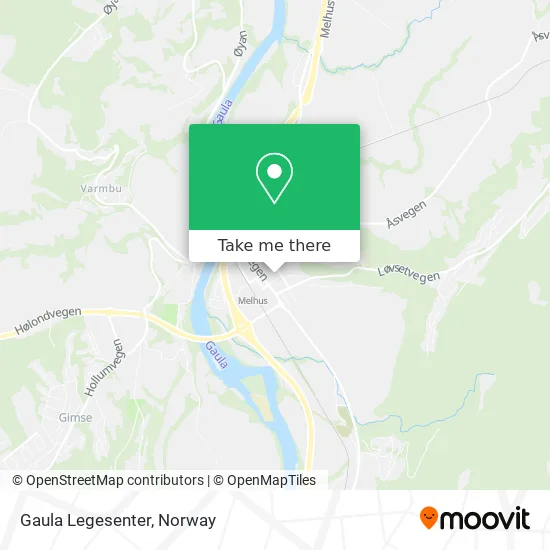 Gaula Legesenter map