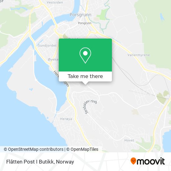 Flåtten Post I Butikk map
