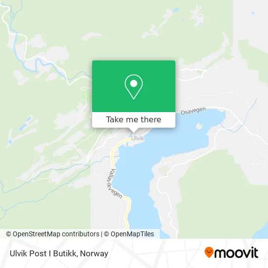 Ulvik Post I Butikk map