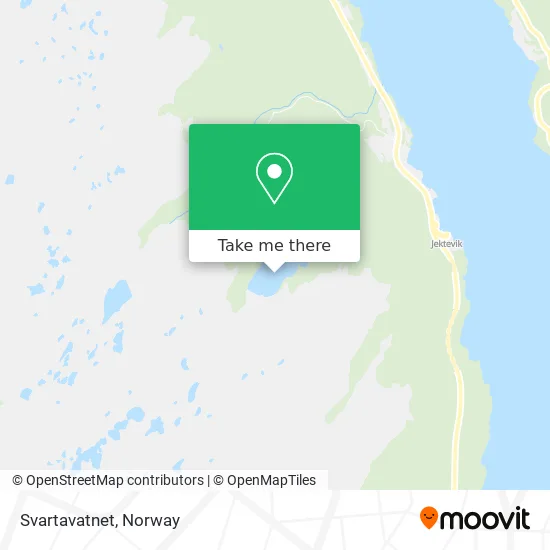Svartavatnet map